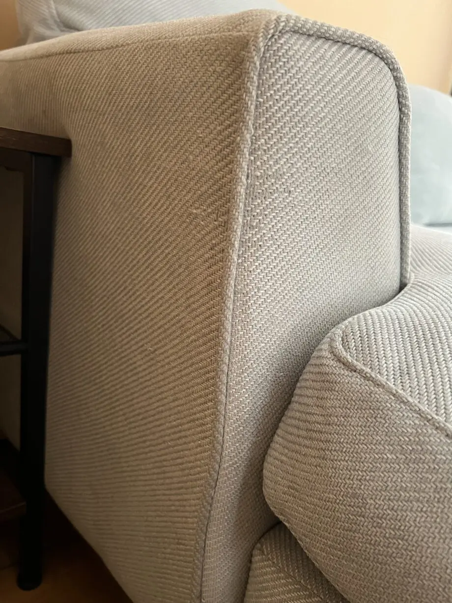 Comfy grey two seater sofa