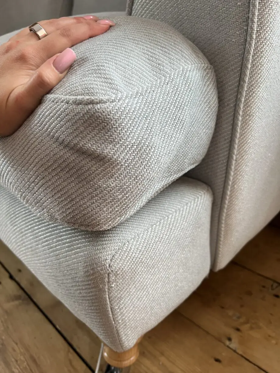 Comfy grey two seater sofa