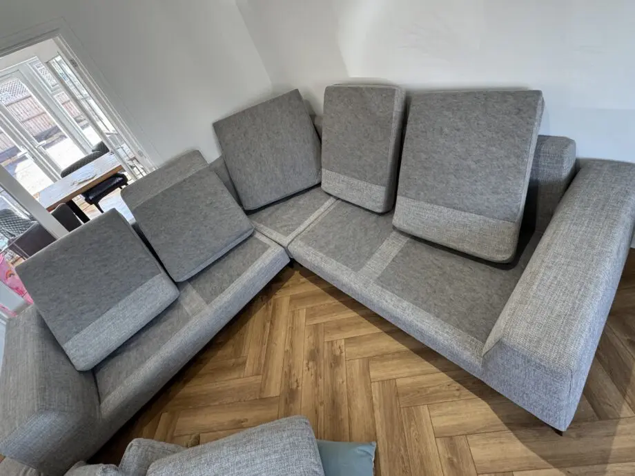 DFS Grey/Silver Euphoria Corner Sofa