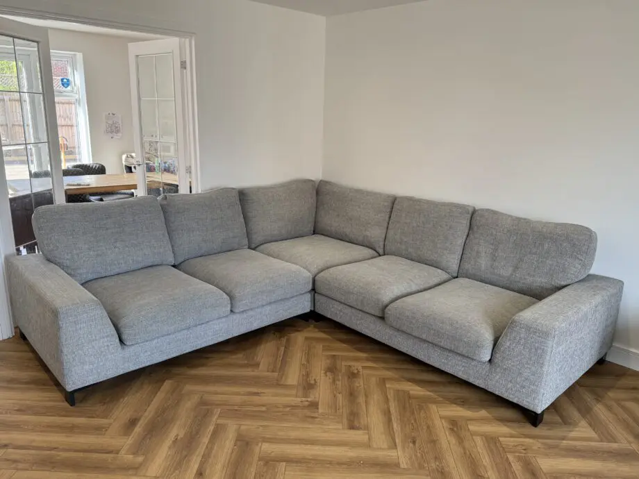 DFS Grey/Silver Euphoria Corner Sofa
