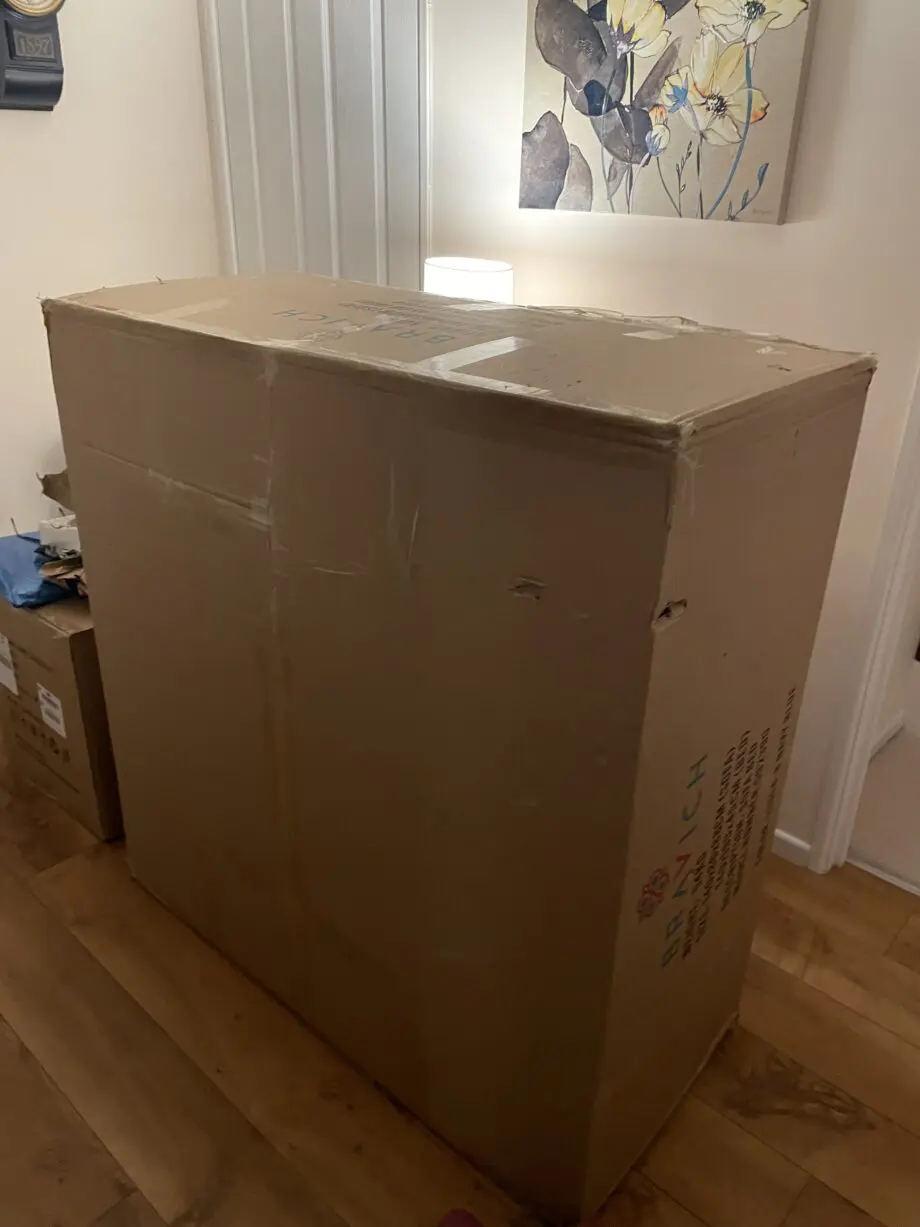 Bravich Navy blue double sofa bed unopened