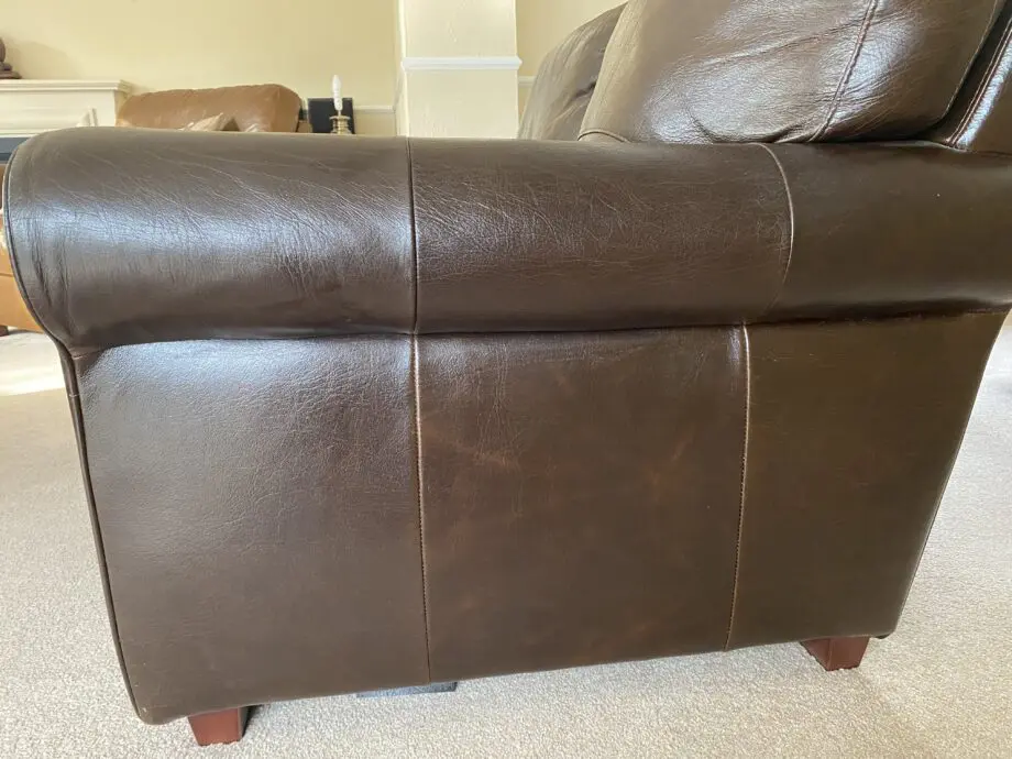 Salisbury 2 seater leather sofa chocolate brown