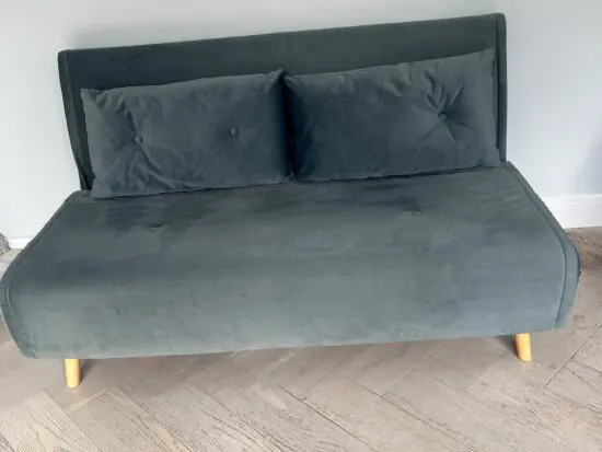 Made large haru 2 seater sofa bed- green