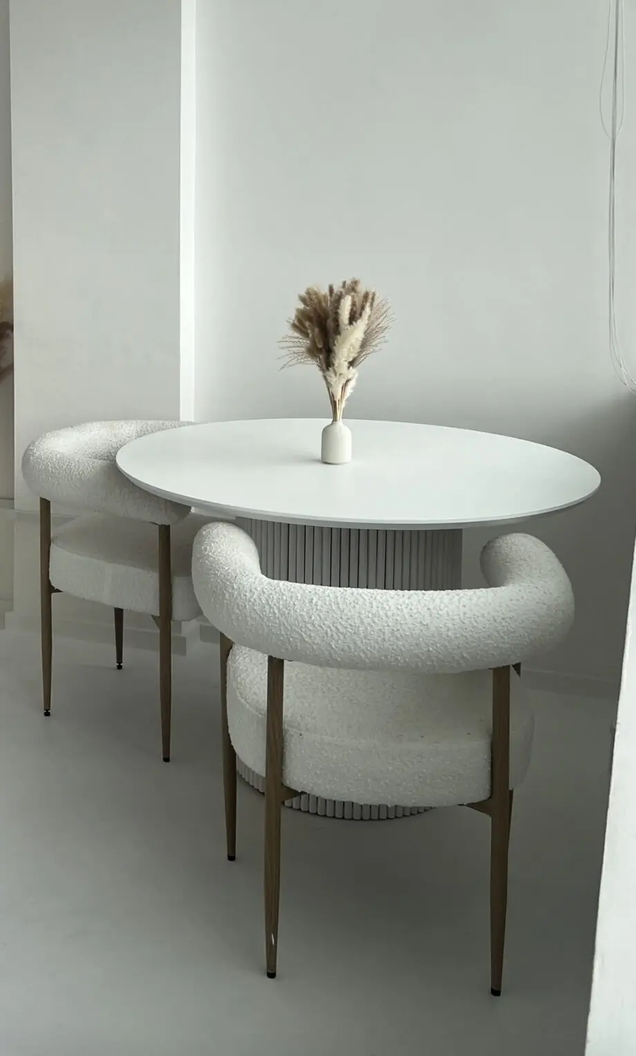 Beige arms chair