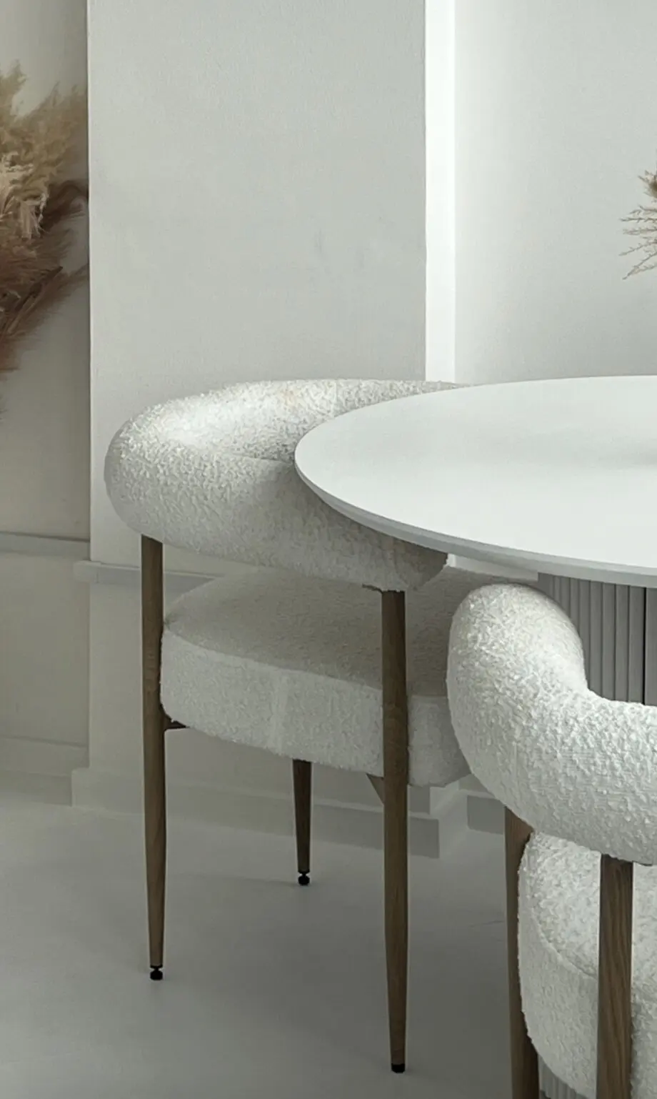 Beige arms chair