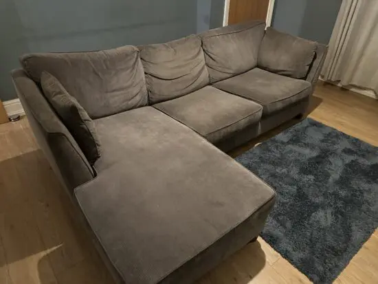 John Lewis 4 seater sofa with built in foot stool