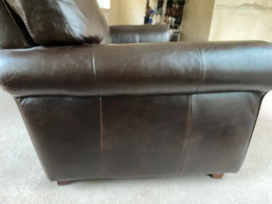 Salisbury 2 seater leather sofa chocolate brown