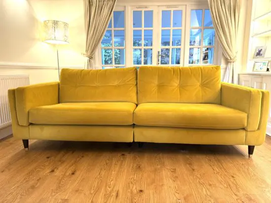 The Lounge Co Madison 4 Seater in Golden Spice - pristine condition