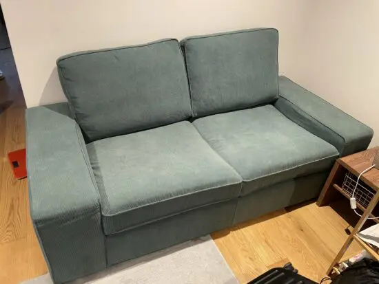 Ikea 2 Seat Kelinge grey-turquoise Sofa