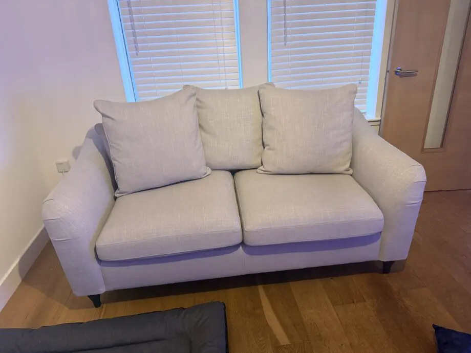 3 and 2 seater sofas with footstool