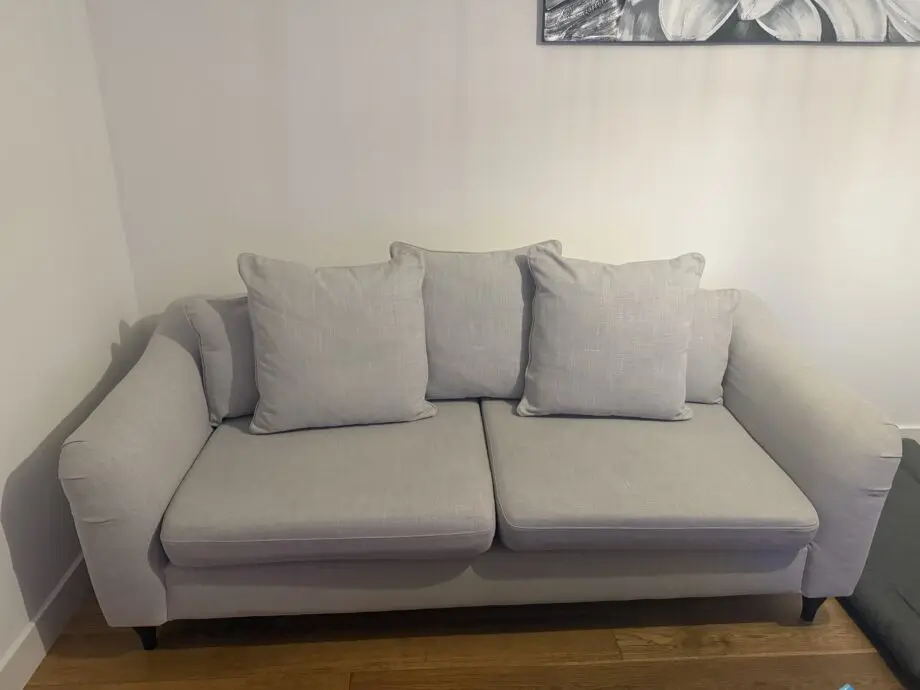 3 and 2 seater sofas with footstool