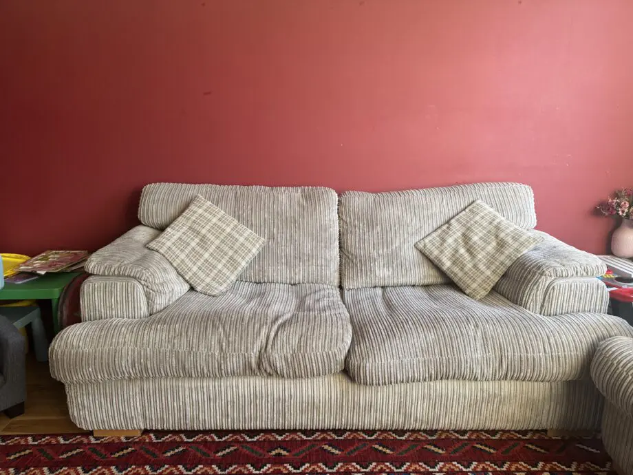 Dfs grey 2 seater + 3 seater sofa set