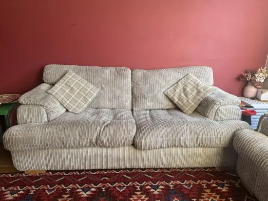 Dfs grey 2 seater + 3 seater sofa set