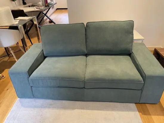 Ikea 2 Seat Kelinge grey-turquoise Sofa Free Delivery