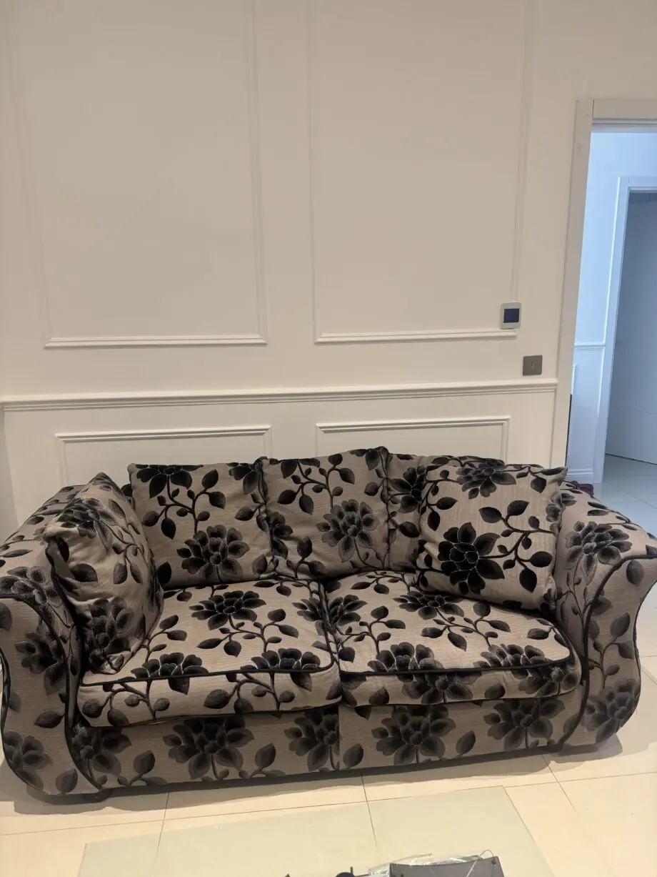 DFS black couch set
