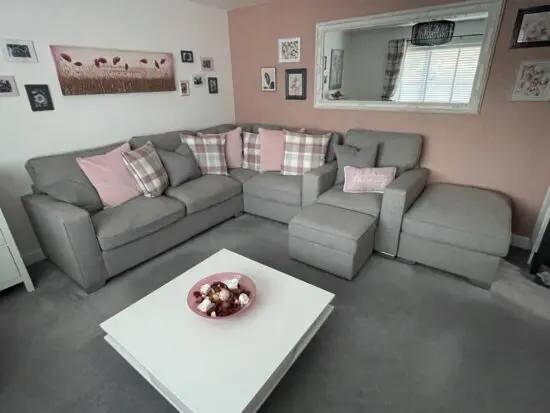 Grey Corner Sofa plus Chair