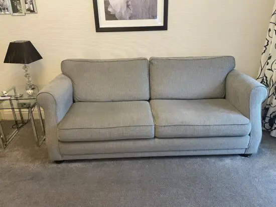 Laura Ashley Grey Sofa & Snuggle Chair
