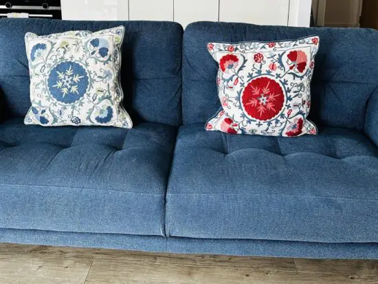 Furniture Village Sofa Teal Blue