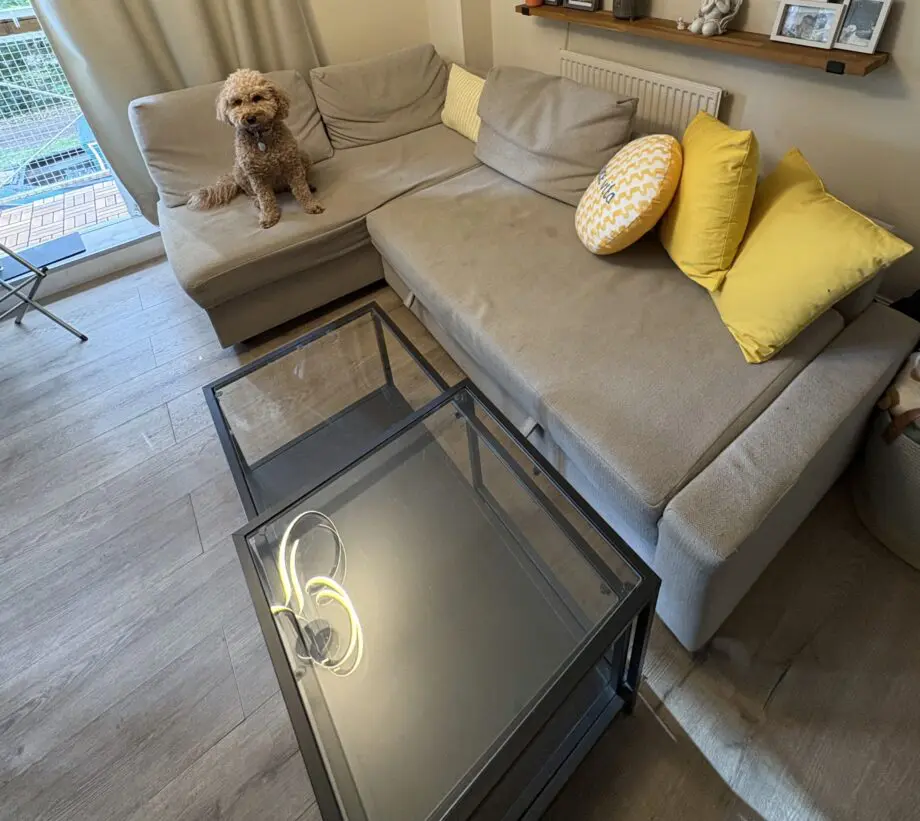 IKEA FRIHETEN corner sofa-bed (with storage)