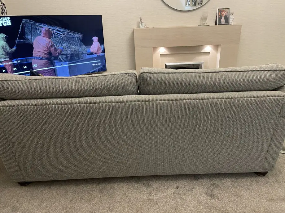 Laura Ashley Grey Sofa & Snuggle Chair