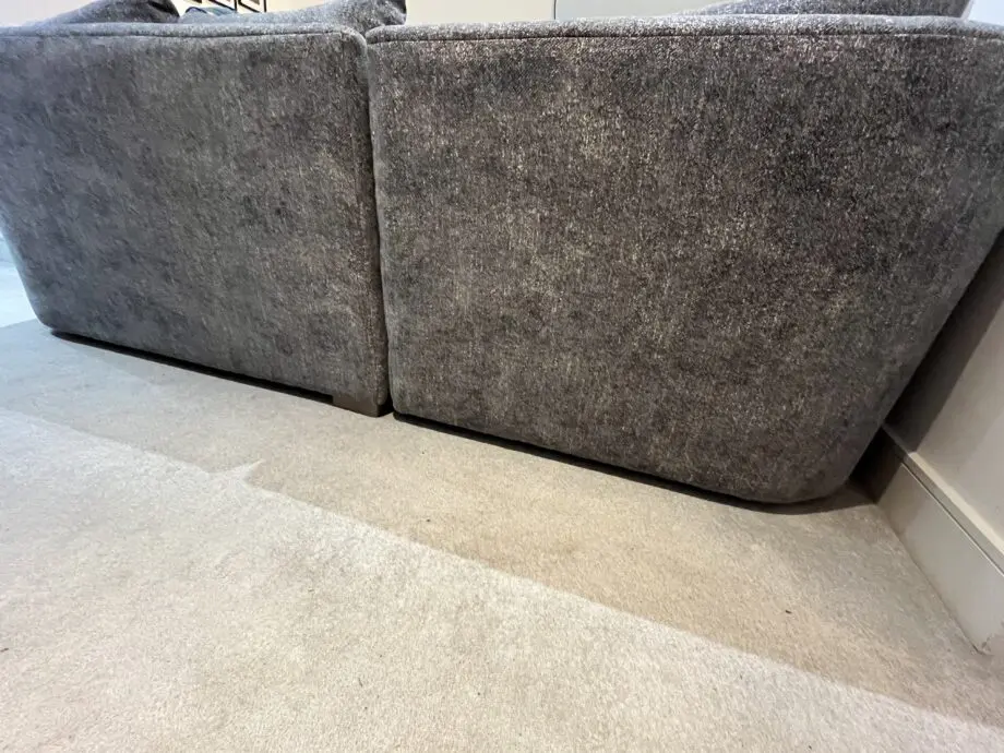Furniture Village Grey Large 3 Seater Corner Sofa