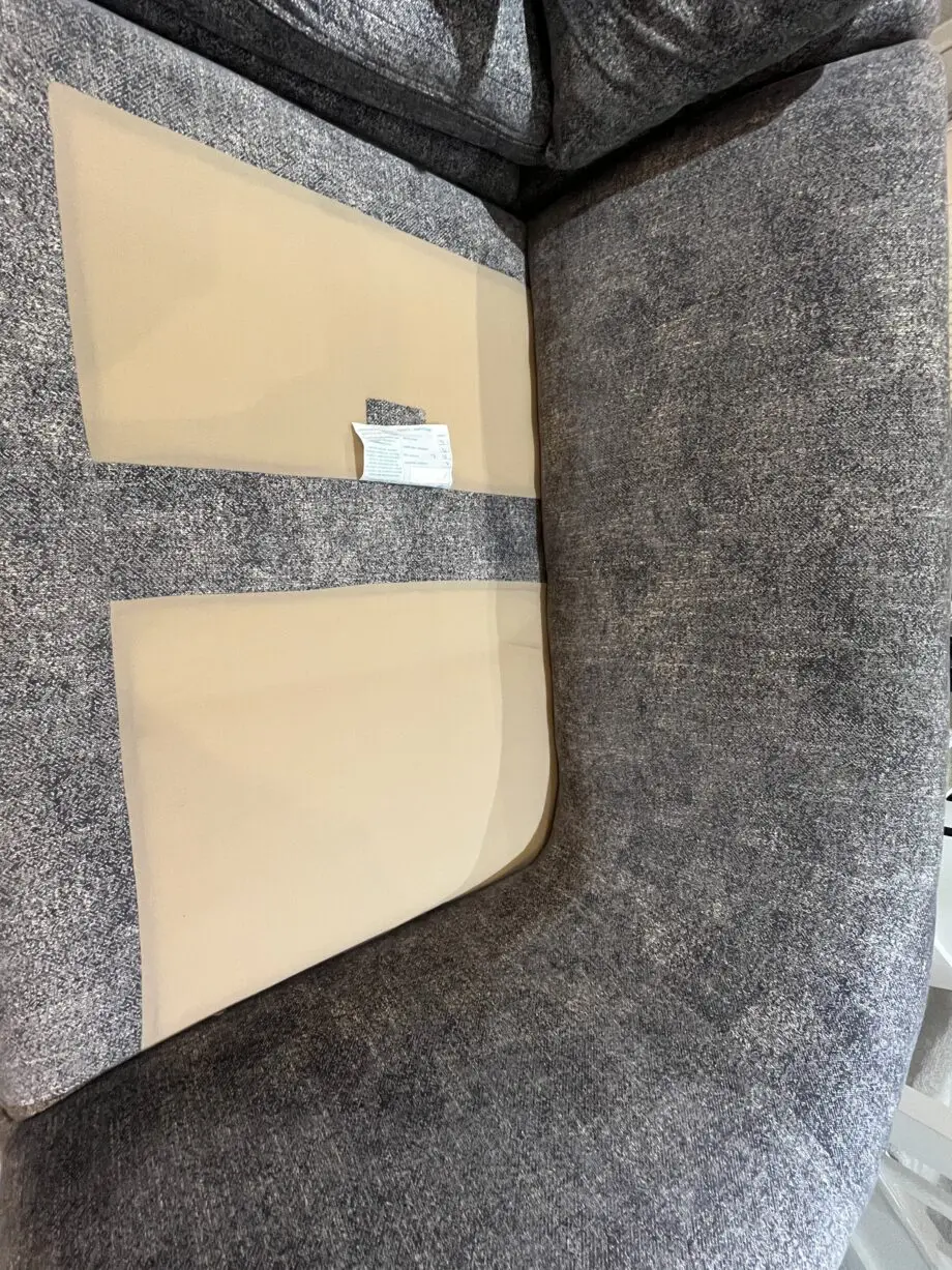 Furniture Village Grey Large 3 Seater Corner Sofa
