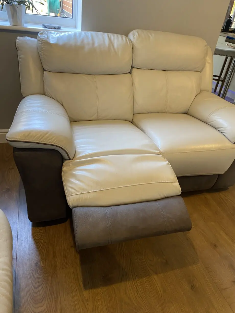 DFS Gosforth 2 & 3 seater leather recliner sofas