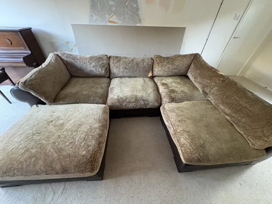DFS Hemingway Modular Sofa. Brown leather.