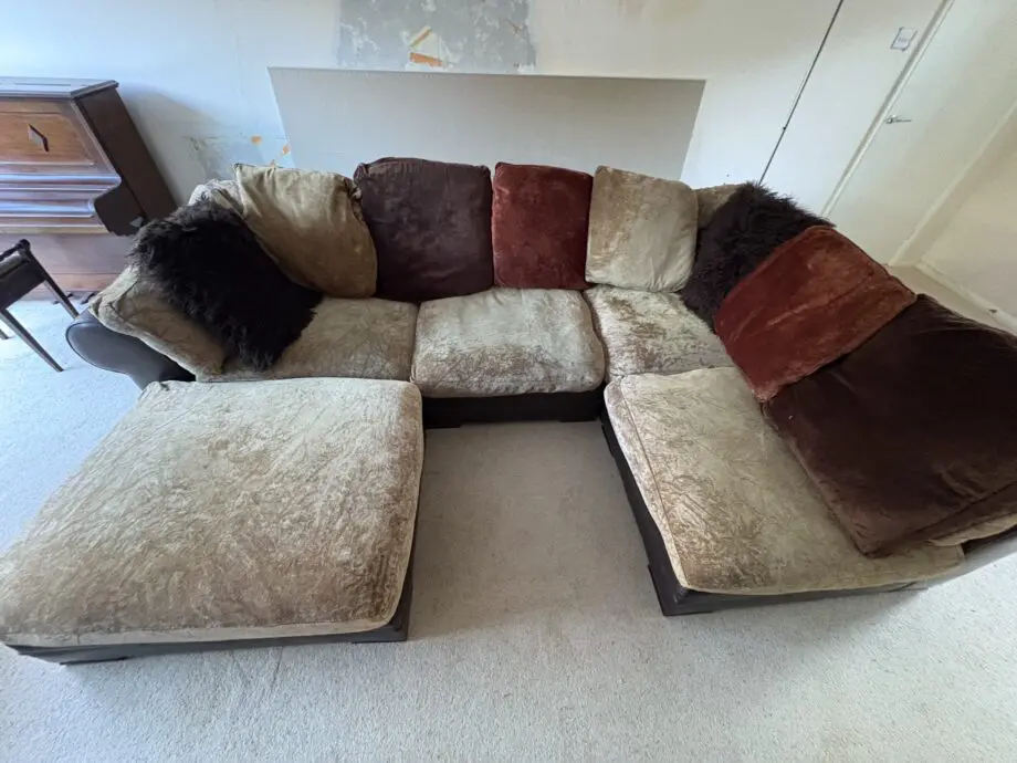 DFS Hemingway Modular Sofa. Brown leather.