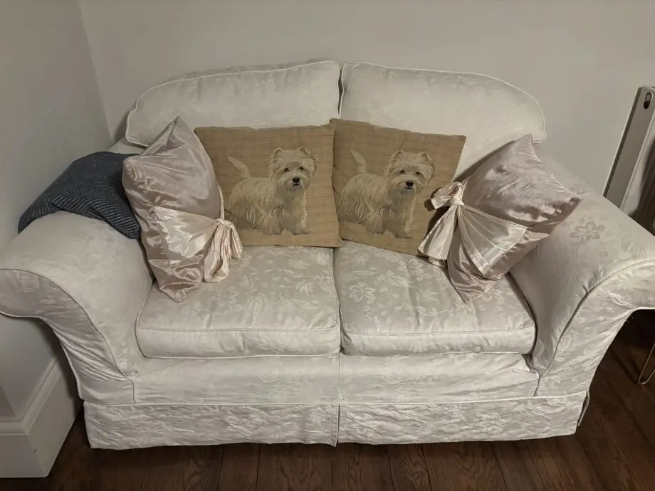Laura Ashley Padstow ivory cream 2 seater sofa