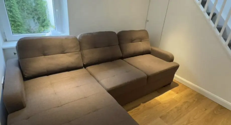 Bespoke Brown Corner Sofa Bed