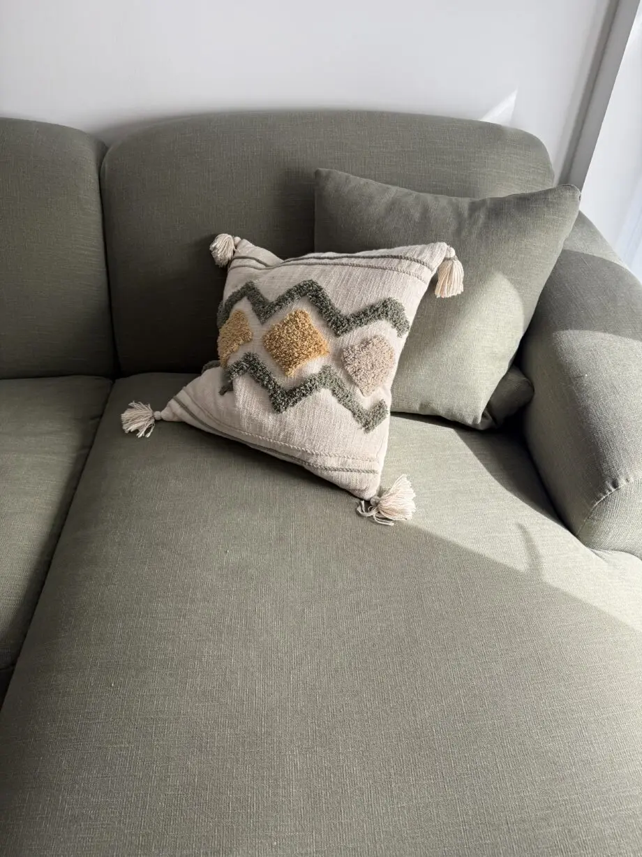 Squishblocks Modular Chaise Sofa Large right hand in Hedgerow Clever Laundered Linen