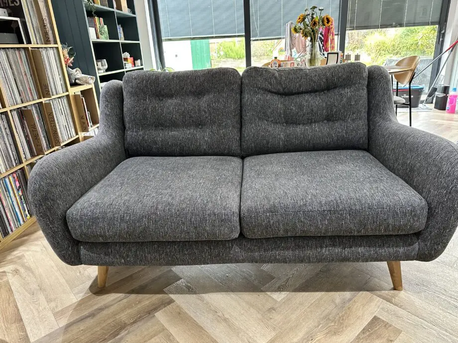 French Connection Camden 2 Seater Sofa and Storage Footstool