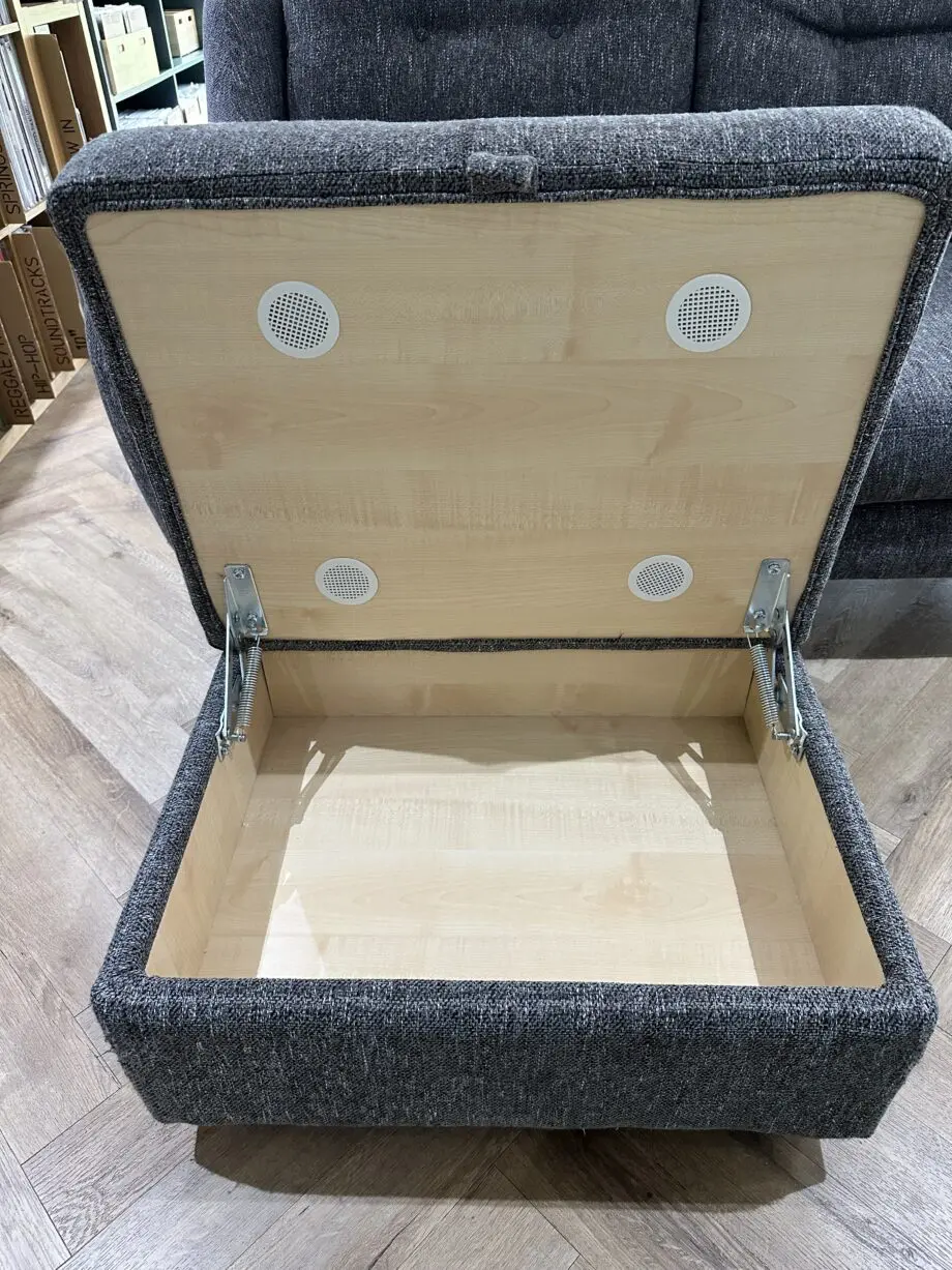 French Connection Camden 2 Seater Sofa and Storage Footstool