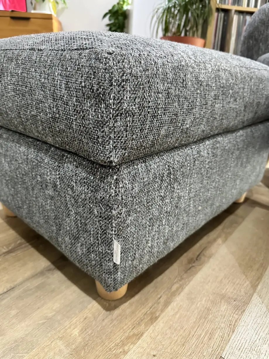 French Connection Camden 2 Seater Sofa and Storage Footstool