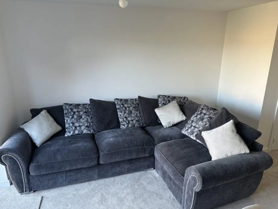 Grey corner sofa