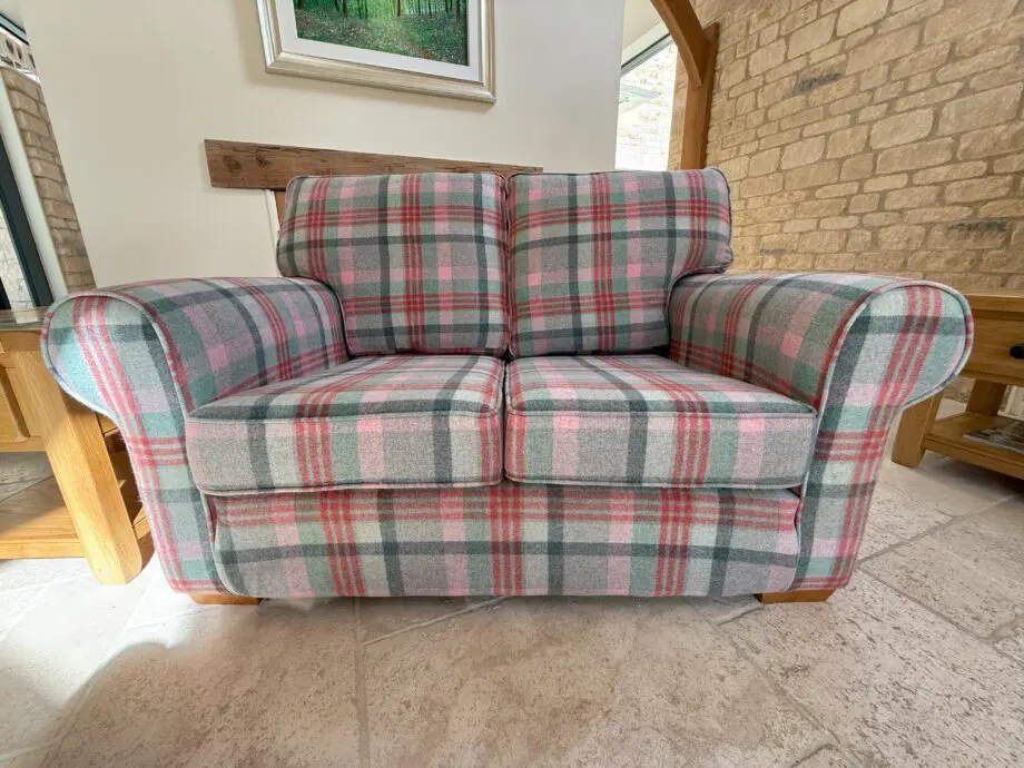 Stunning Multiyork 3 piece tartan Green/Grey/Pink suite