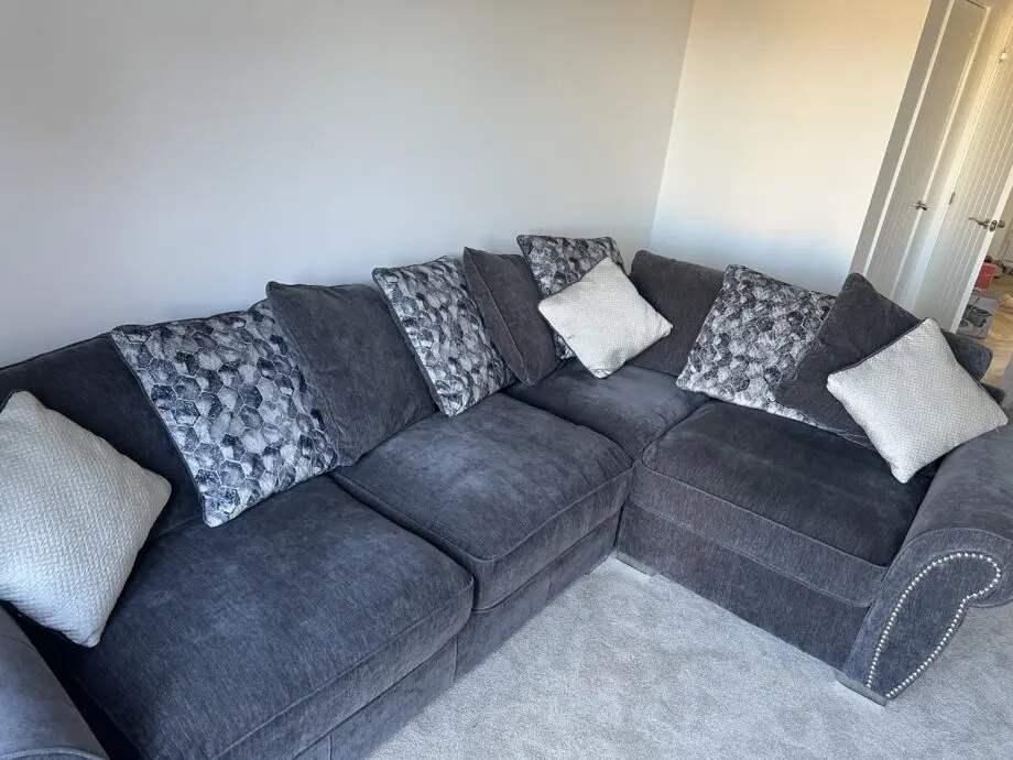Grey corner sofa