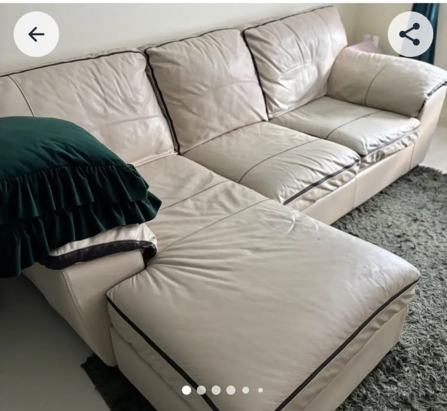 DFS cream soft leather