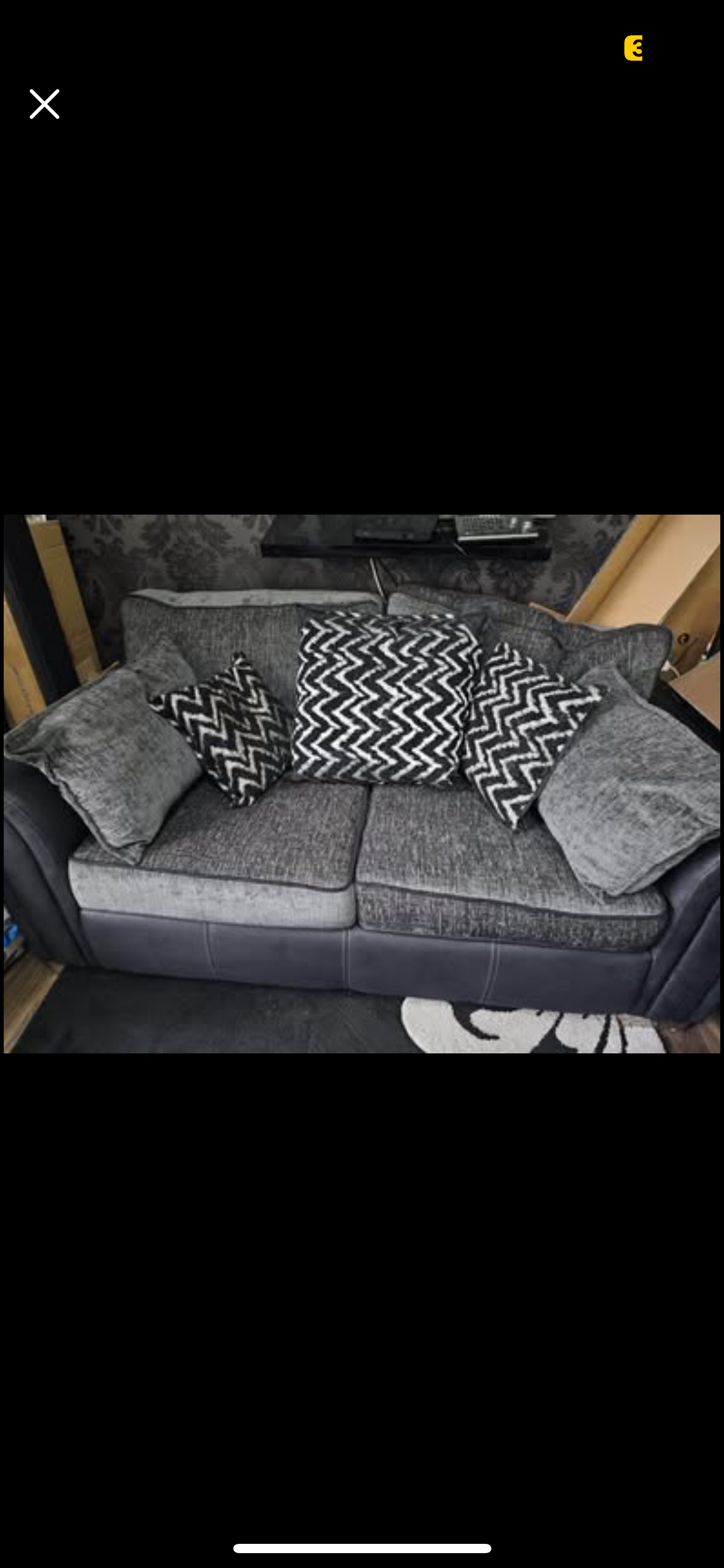 Dfs Ollie cuddly sofas and 3 seater sofas