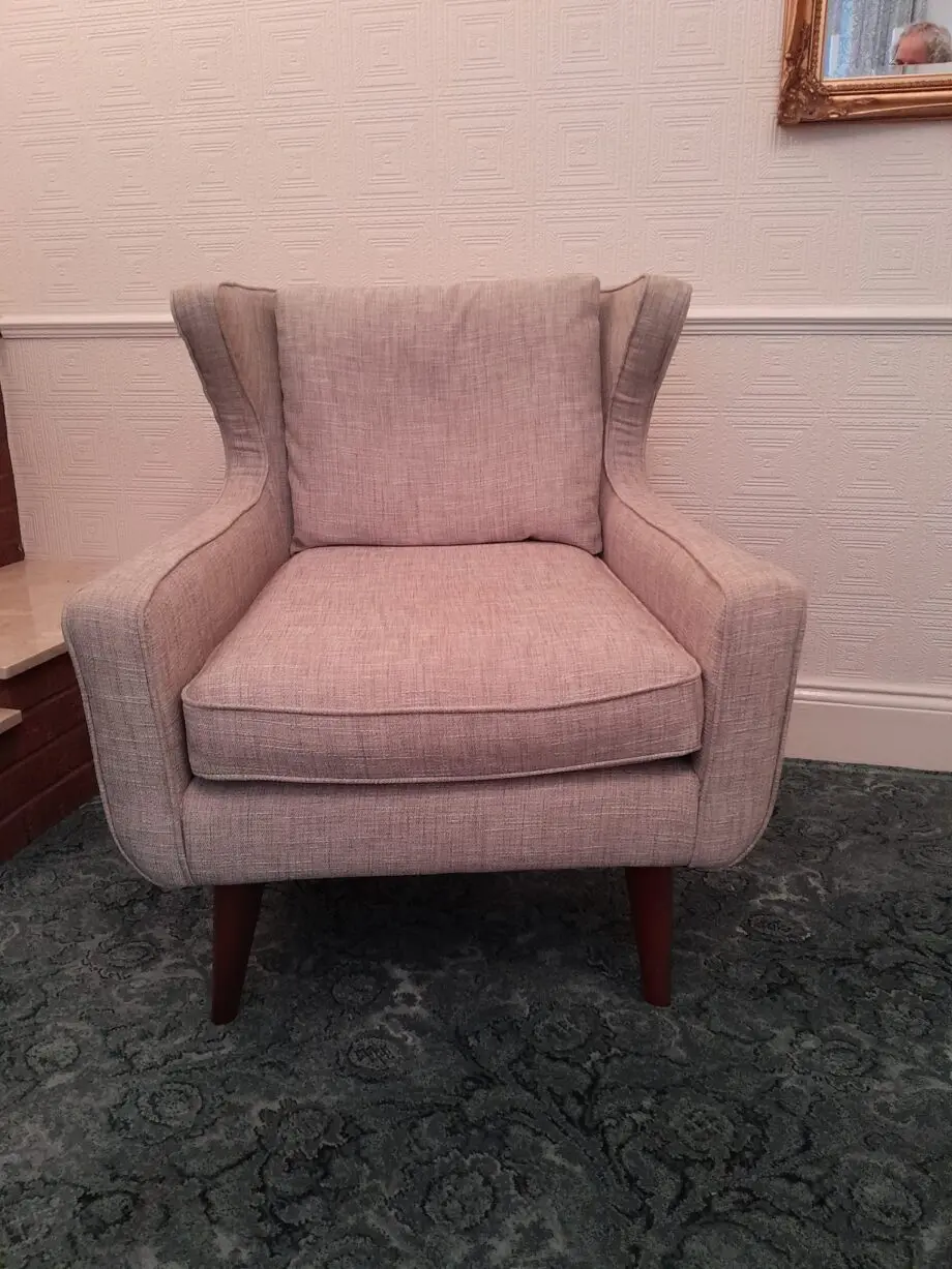 Harvey’s grey 2 seater sofa and 2 x armchairs