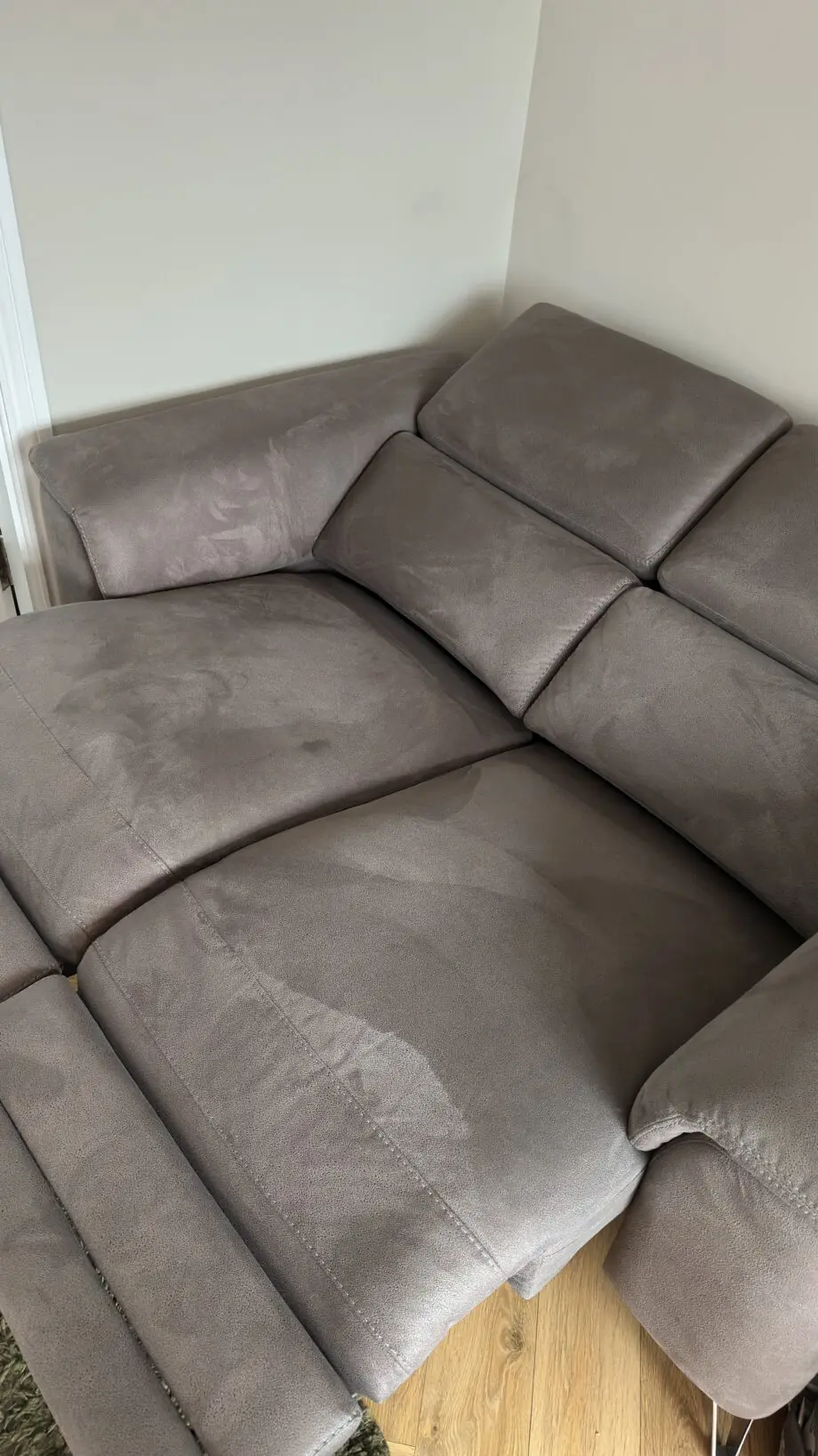 Dfs tahiti power recliner Arizona material colour pewter