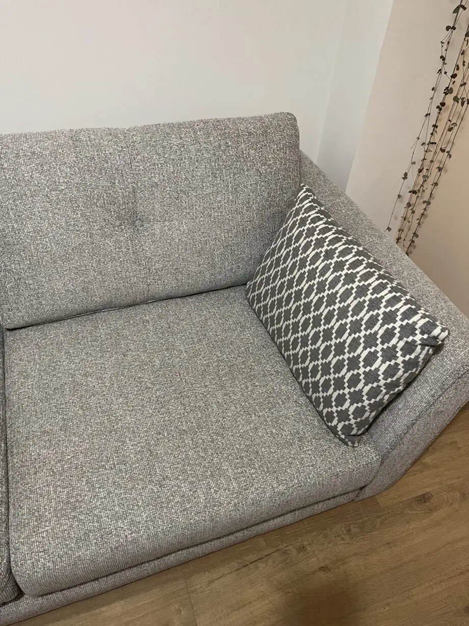 DFS French connection Zinc Boucle Cloud 3 seater sofa