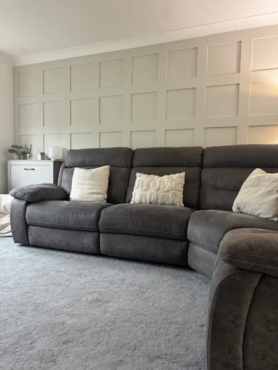 Grey SCS Alexander powered recliner corner sofa