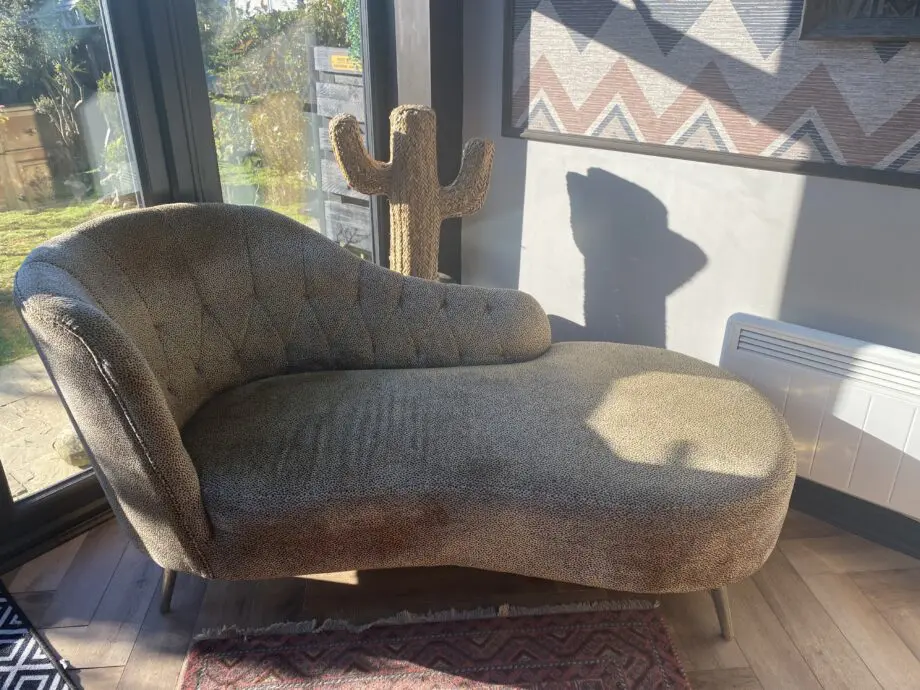 Beautiful Rockett St George Leopard Chaise Longue