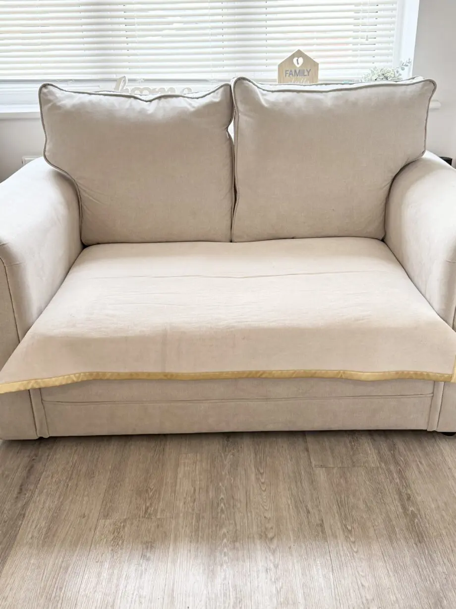 Fabric Cream 3 + 2 + 1 Seater Sofa Set With High Back