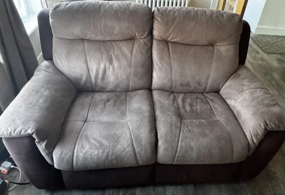 DFS electric suede recliner