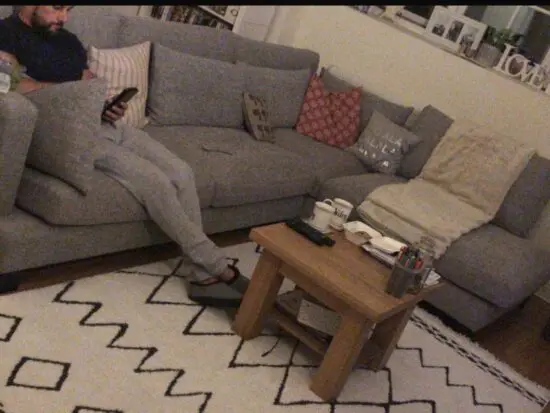 Dwell grey corner sofa