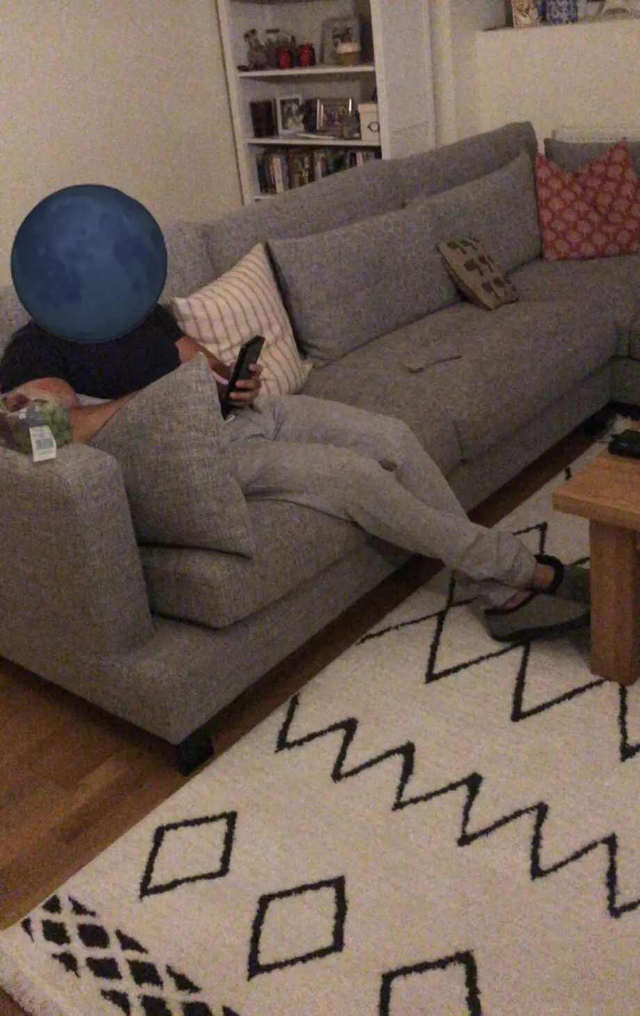 Dwell grey corner sofa