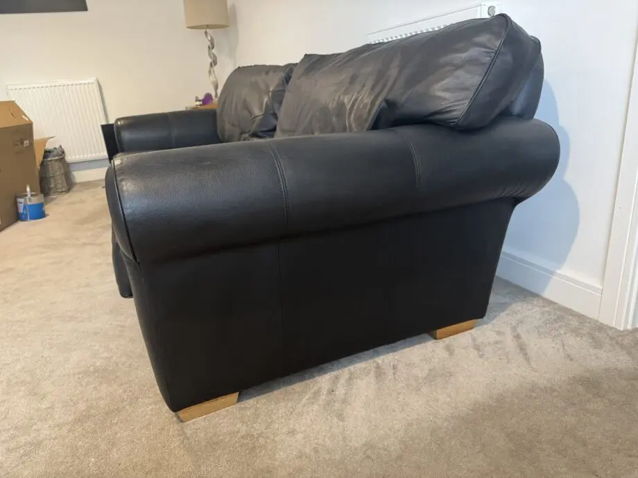 Black Leather Multiyork Large sofa